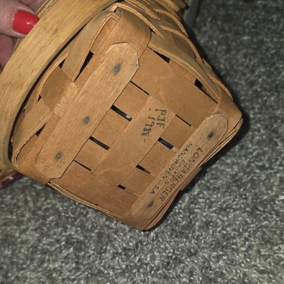 Longaberger Woven Baskets with Multicolor Liners - Picture 5 of 6